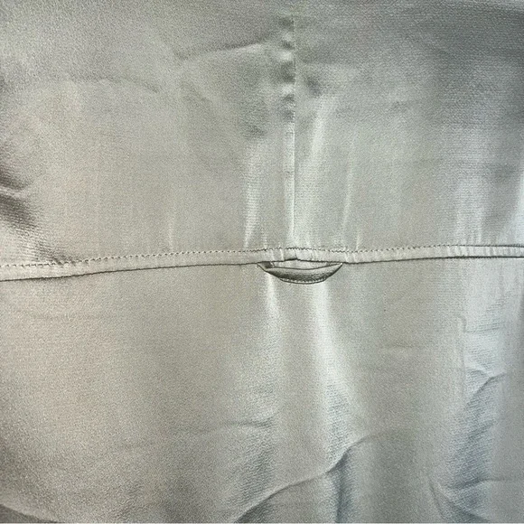 Thakoon gold romper long sleeve shorts satin metallic utility safari sz 10 snags - Picture 10 of 14